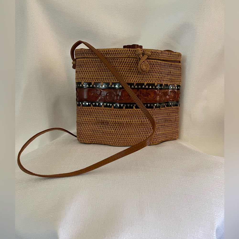 DEWI Collection Rare Balinese Artisan Hand Woven Crossbody Bag